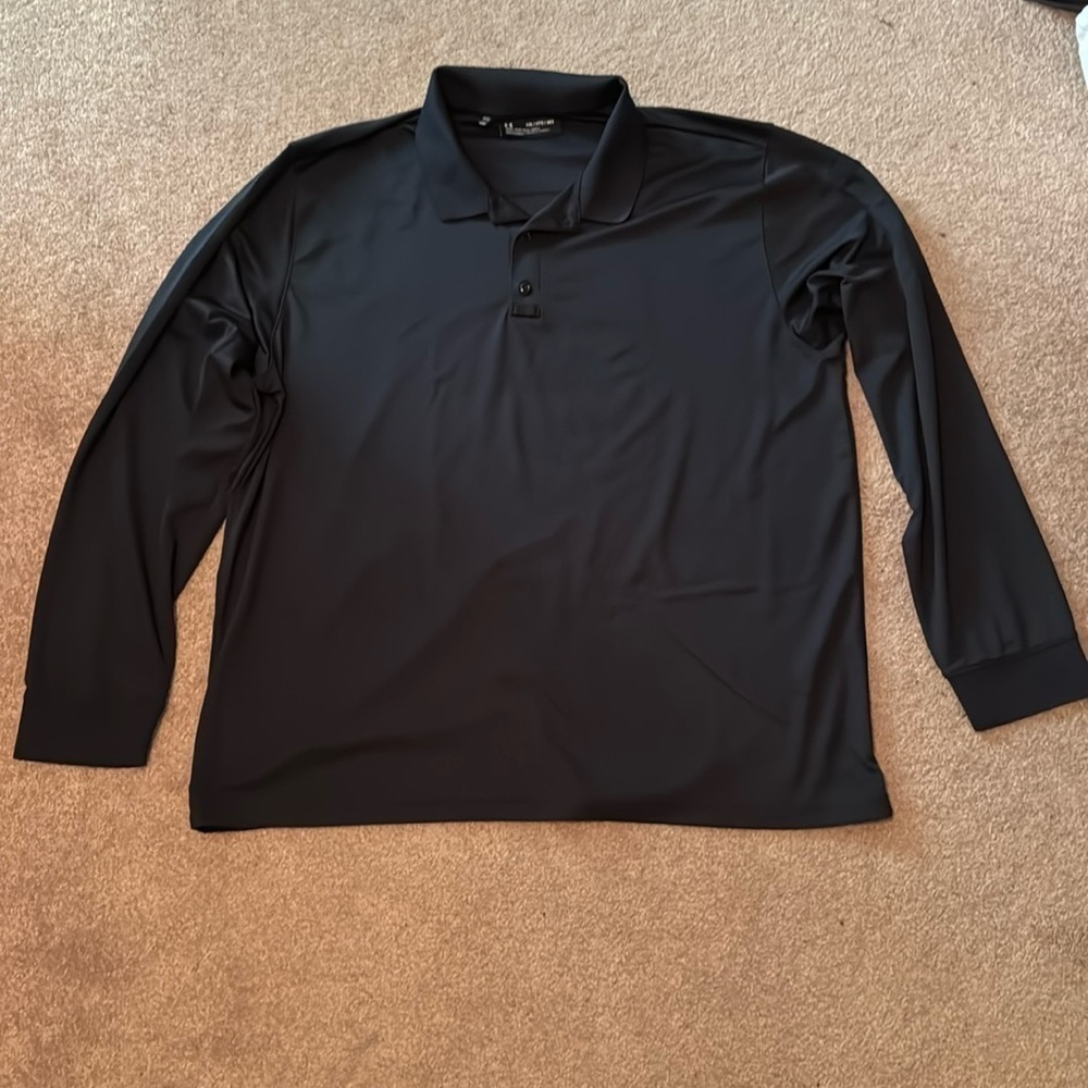 Under armour long sleeve polo shirt size 3XL